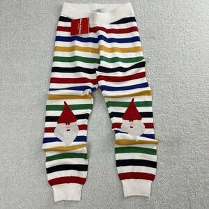 Hanna Andersson Gnome Sweater Pants Kids 6-7 Striped Holiday Knit $42